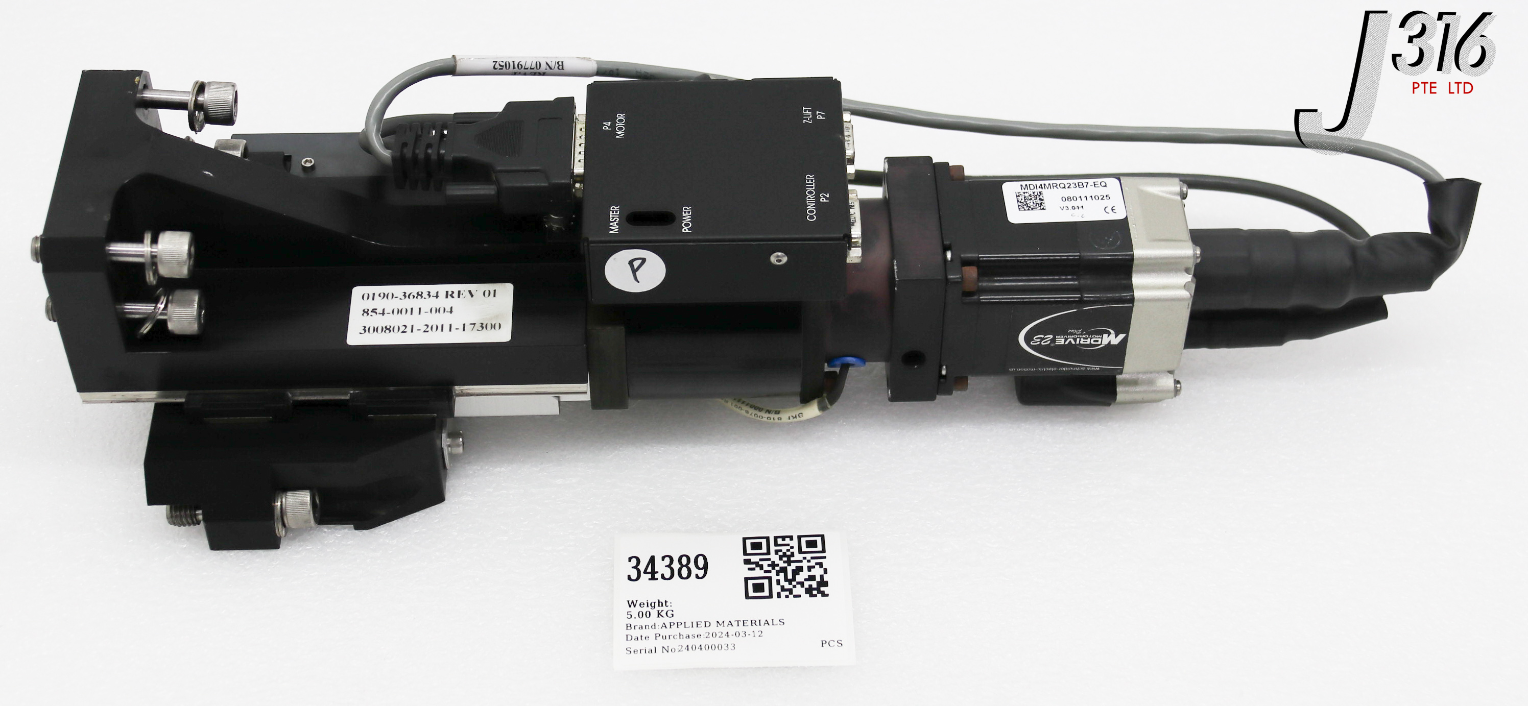 34389 APPLIED MATERIALS LEFT ACTUATOR ASSY, SKF: 854-0011-004 0190